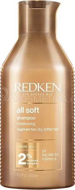 Výprodej Redken All Soft Shampoo - Šampon pro suché a křehké vlasy 300ml