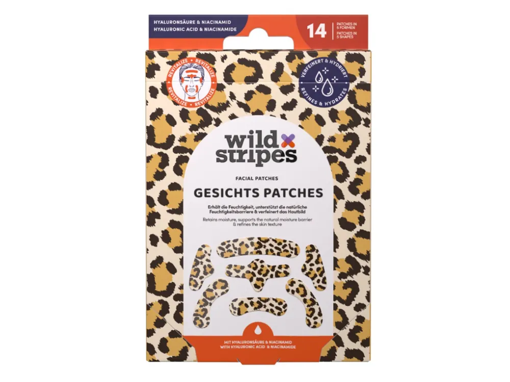 Wild Stripes Facial Patches Animal Leo Dokud Zásoby Vydrží