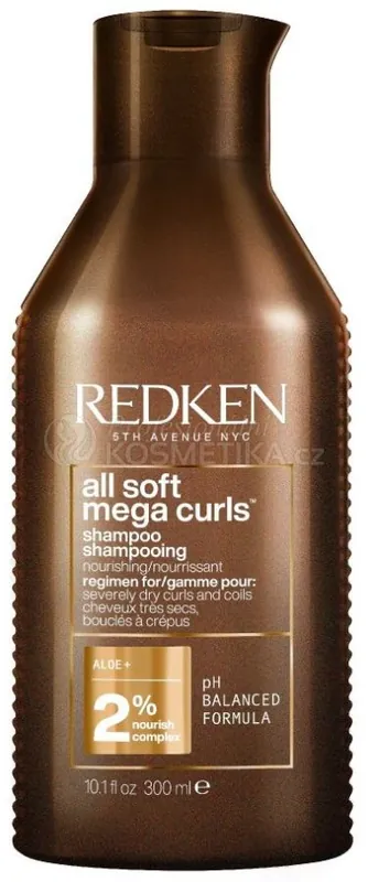Redken All Soft Mega Curls Shampoo - Šampon pro suché nebo kudrnaté vlasy 300 ml Levný