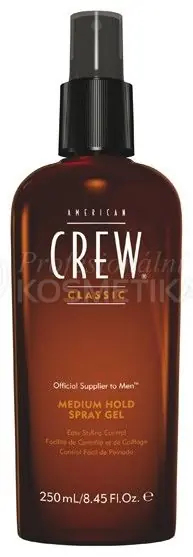 Cenová Bomba American Crew Classic Medium Hold Spray Gel - Pánský středně tužící gel ve spreji 250ml