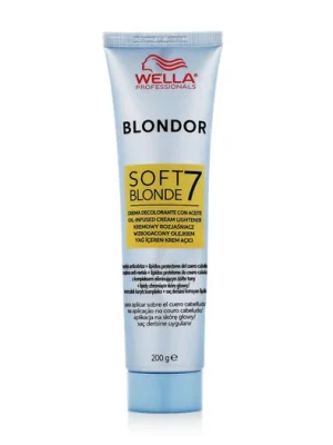 Wella Blondor Soft Blonde 7 Oil Infused Cream Lightener 200 g . Akční Cena