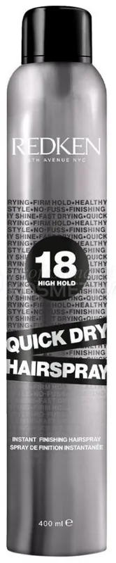 Vysoce Kvalitní Redken Quick Dry Hairspray 18 - Rychleschoucí fixační sprej 400 ml