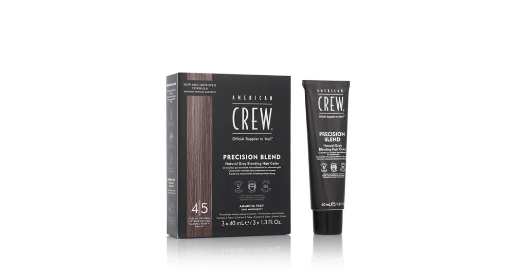 American Crew CLASSIC: PRECISION BLEND Natural Gray Coverage 4-5 Medium Natural 3 x 40 ml . Výhodná Nabídka