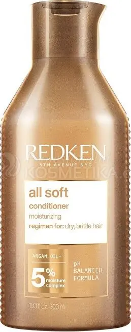 Vrácení Zdarma Redken All Soft Conditioner - Hydratační kondicionér pro suché a křehké vlasy 300 ml
