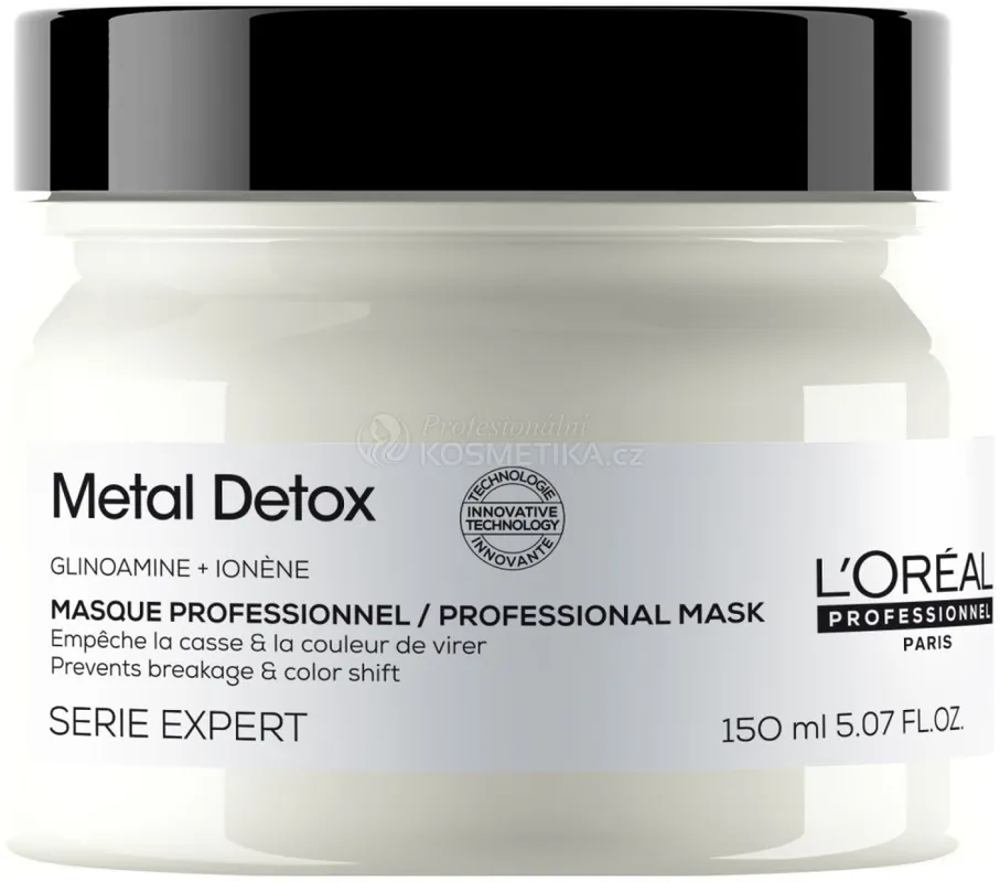 Vysoce Kvalitní L´oréal Professionnel Serie Expert Metal Detox Masque - Maska chránící před ukládáním nežádoucích částic 150 ml