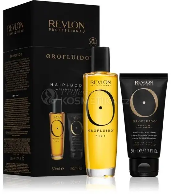 Orofluido Hair and Body Wellness Set - Olej 50 ml + tělový krém 50 ml Dárková sada Nejlepší Volba
