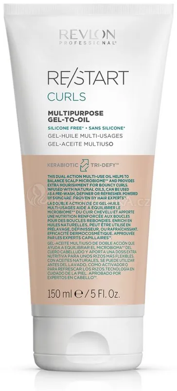 Revlon Professional Restart Curls Multipurpose Gel-to-Oil - Multifunkční gel-olej pro pružné kudrny 150 ml Sleva