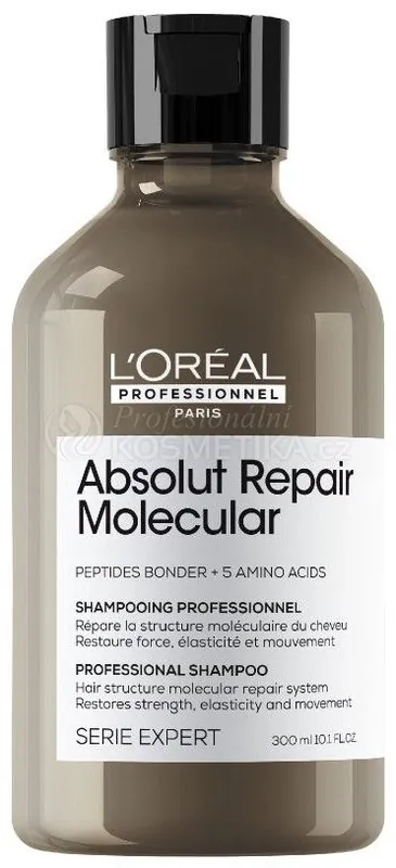 Speciální Cena L´oréal Professionnel Absolut Repair Molecular Shampoo - Šampon na poškozené vlasy 300 ml