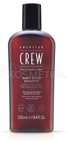 Levný American Crew Daily Silver Shampoo - Pánský šampon na šedivé vlasy 250ml