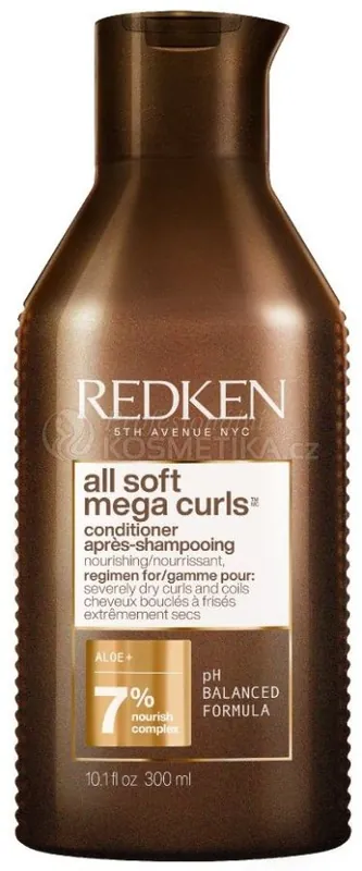 Odeslání Ihned Redken All Soft Mega Curls Conditioner - Kondicionér pro velmi suché nebo kudrnaté vlasy 300 ml