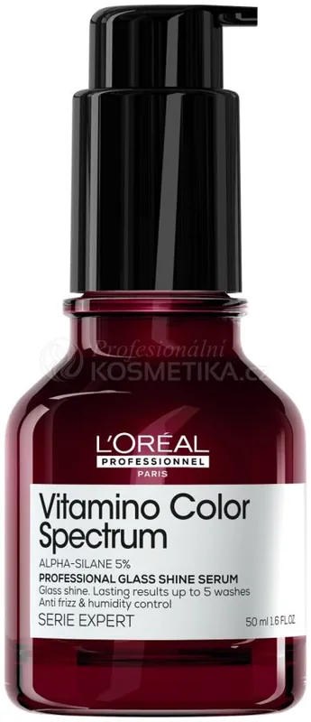 Akční Cena L´oréal Professionnel Serie Expert Vitamino Color Spectrum Glass Shine - Bezoplachové sérum pro velmi zářivý lesk 50 ml