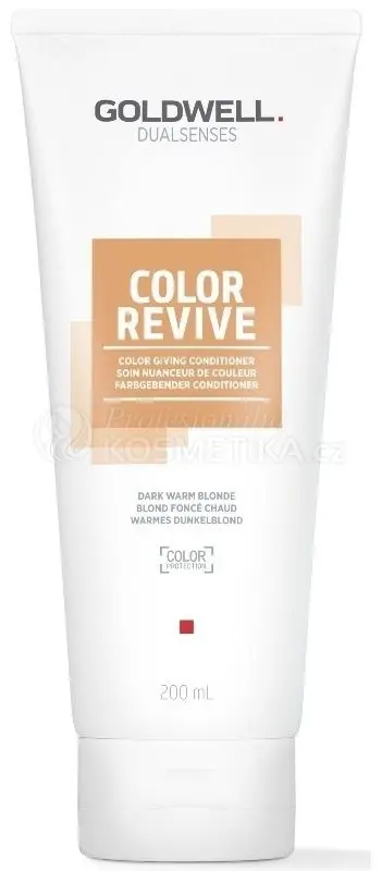 Goldwell Color Revive Color Giving Conditioner - Kondicionér osvěžující barvu dark warm blonde 200 ml Levný