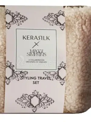 Značkový Kerasilk Styling Travel Set - Sprej na vlasy 75 ml + uhlazující krém 50 ml + lak na vlasy 75 ml Dárková sada