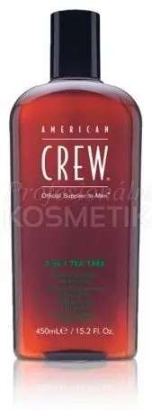 American Crew Tea Tree 3in1 - Šampon+kondicionér+sprchový gel 450ml Akční Nabídka