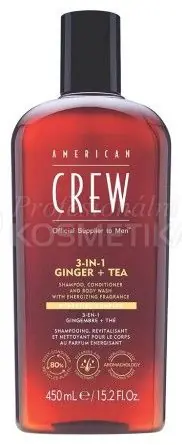 American Crew 3v1 Ginger + Tea - Šampon, kondicionér a tělový gel 450 ml Hit Sezóny