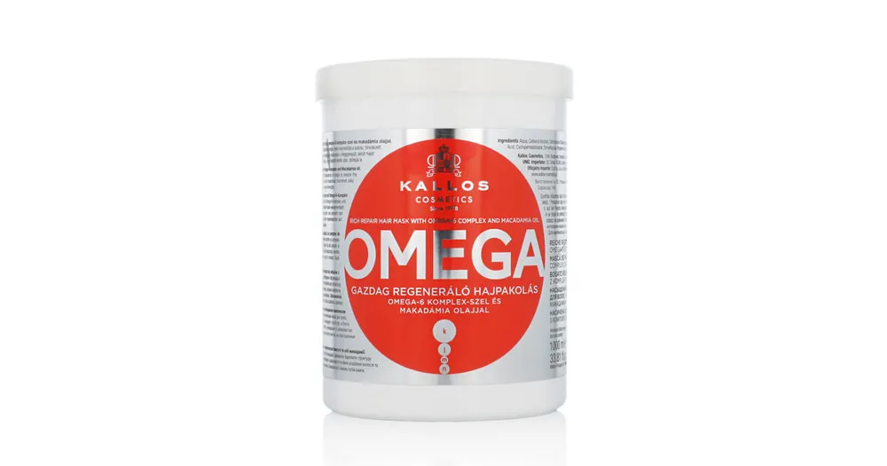 Kallos Omega Rich Repair Hair Mask With Omega-6 Complex And Macadamia Oil 1000 ml . Dokud Zásoby Vydrží