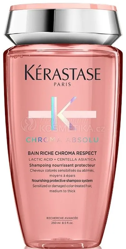 Kérastase Chroma Absolu Bain Riche Chroma Respect - Vyživující šamponová lázeň pro barvené vlasy 250 ml Must-Have