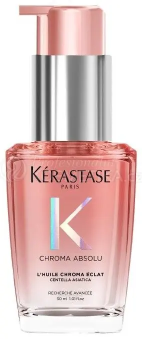 Akční Nabídka Kérastase Chroma Absolu L'huile Chroma Éclat Refillable Hair Oil - Olej na barvené vlasy 30 ml Cestovní balení