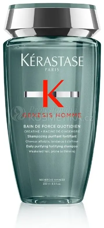 Nejlepší Volba Kérastase Genesis Homme Bain De Force Quotidien - Pánský čistící šampon 250 ml