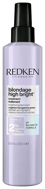 Redken Blondage High Bright Treatment - Sprej pro rozjasnění blond vlasů 250 ml Koupit Online