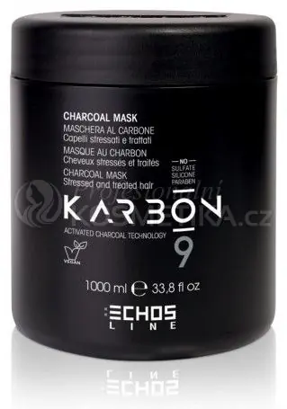Echosline Karbon 9 Charcoal Mask - Maska s aktivním uhlím 1000 ml Originální