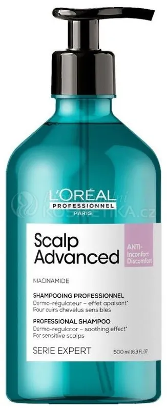 L´oréal Professionnel Scalp Advanced Dermo Regulator Shampoo - Zklidňujcí šampon pro citlivou vlasovou pokožku 500ml Speciální Cena