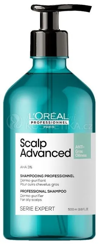 Cenový Hit L´oréal Professionnel Scalp Advaced Dermo Purifier Shampoo - Šampon pro mastné vlasy 500 ml