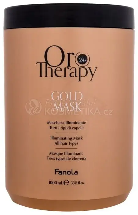 Fanola Oro Therapy Gold Mask - Maska s arganovým olejem 1000 ml Vysoce Kvalitní
