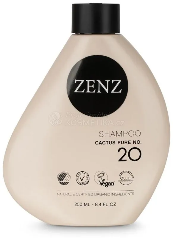 Autentický Zenz Organic Cactus Pure No. 20 Shampoo - Hydratační šampon 250 ml