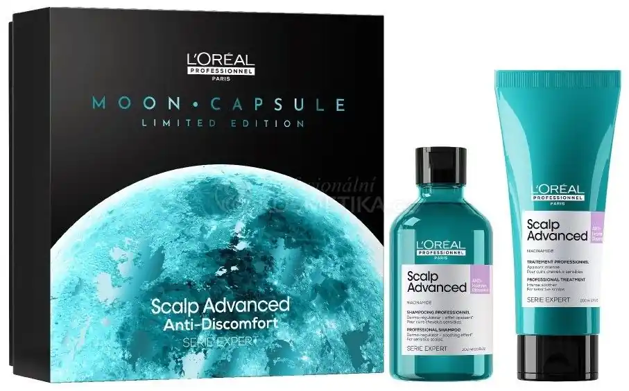 Doprava Zdarma L´oréal Professionnel Serie Expert Scalp Advaced Duo Sada - Šampon pro citlivou pokožku 300 ml + péče 200 ml Dárková sada