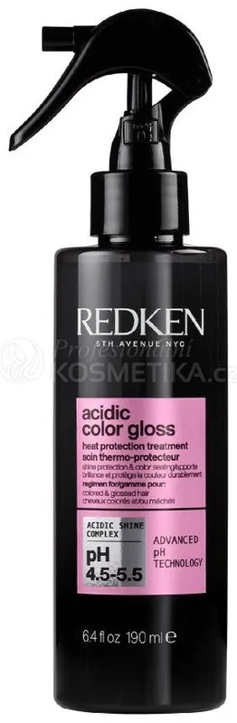 Kup Teď Redken Acidic Color Gloss Heat Protection Treatment - Bezoplachová péče pro lesk a ochranu před teplem 190 ml