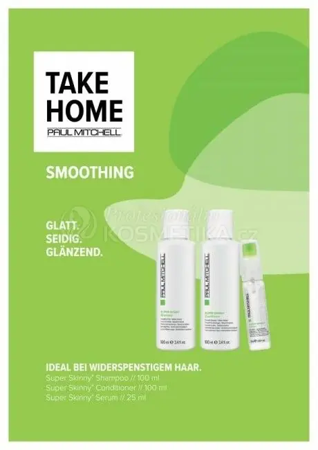 Levný Paul Mitchell Smoothing Take Home Sada - šampon 100 ml + kondicionér 100 ml + sérum 25 ml Dárková sada