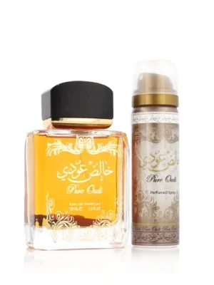 Přímo Od Výrobce Lattafa Pure Oudi EDP 100 ml + DEO ve spreji 50 ml UNISEX .