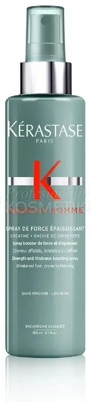 Kérastase Genesis Homme Spray De Force Épaississant - Sprej pro posílení a obnovu hustoty vlasů 150 ml Cenový Hit