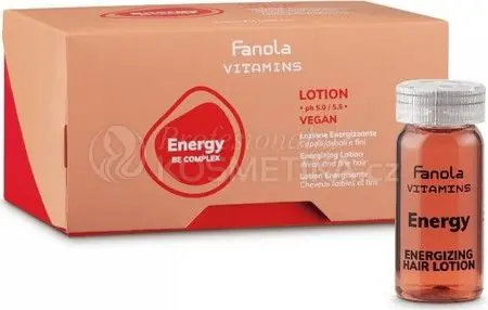 Vrácení Zdarma Fanola Vitamins Energy Be Complex Lotion - Energizující vitamínové tonikum 12 x 10 ml