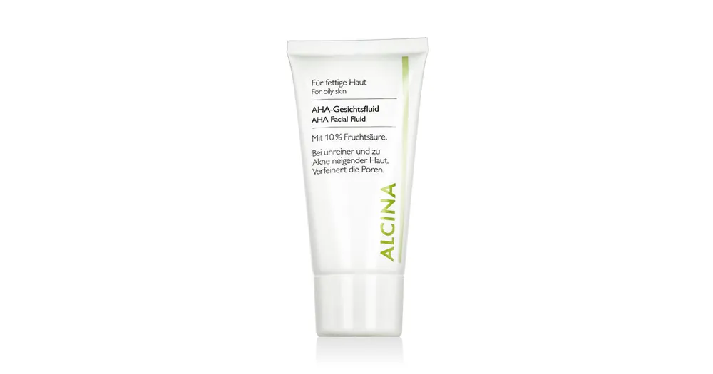 Alcina For Oily Skin Aha Facial Fluid 50 ml Sezónní Sleva