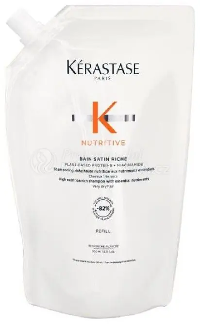 Bezpečná Platba Kérastase Nutritive Bain Satin Riche - Šamponová lázeň pro velmi suché vlasy 500 ml Náhradní náplň