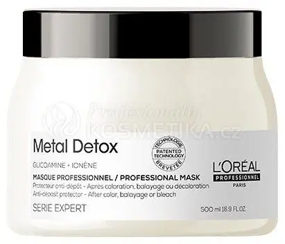 L´oréal Professionnel Serie Expert Metal Detox Mask - Maska chránící vlasy před ukládáním nežádoucích částic 500 ml Originální