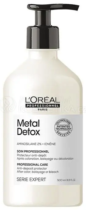 Dokud Zásoby Vydrží L´oréal Professionnel Serie Expert Metal Detox Conditioner - Péče chránící vlasy před ukládáním nežádoucích částic 500 ml
