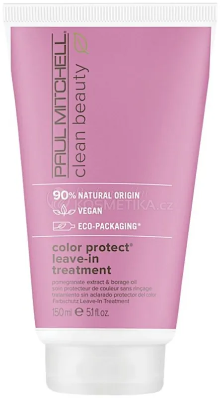 Paul Mitchell Clean Beauty Color Protect Leave-in Tretment - Bezoplachová péče pro ochranu barvy vlasů 150 ml Akční Nabídka