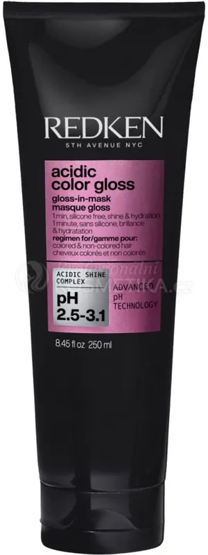 Redken Acidic Color Gloss Mask - Hydratační maska pro lesklé vlasy 250 ml Poslední Šance