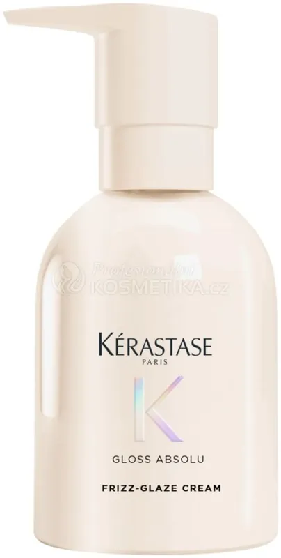 Kérastase Gloss Absolu Frizz-Glaze Cream - Stylingový krém proti krepatění určený pro pevné, krepaté vlasy 240 ml Zlevněný