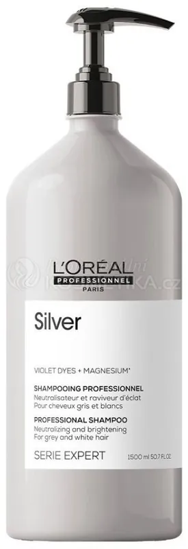 L´oréal Professionnel Serie Expert Silver Shampoo - Šampon pro ledový lesk bílých vlasů 1500 ml Hit Sezóny