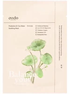 Akční Nabídka Ondo Beauty 36.5 TO-DAK Probiotics & Cica Water Soothing Mask 25 g  .