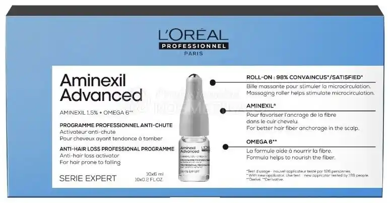 Značkový L´oréal Professionnel Serie Expert Aminexil Advanced Anti Hair Loss Activator Program - Intenzivní kúra proti padání vlasů 10 x 6 ml