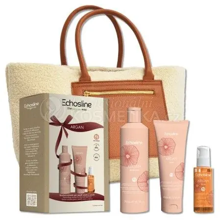 Top Prodej Echosline Argan Vánoční Set - Šampon 300 ml + maska 300 ml + fluid 100 ml Dárková sada