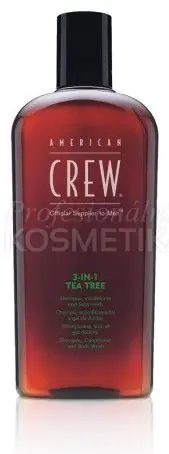 Oblíbený American Crew Tea Tree 3in1 - Šampon+kondicionér+sprchový gel 1000 ml