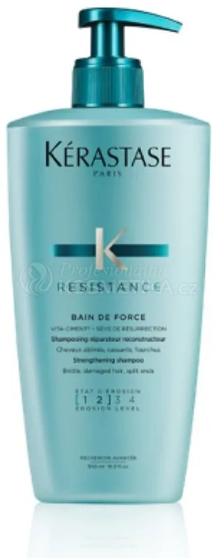 Nakupujte Hned Kerastase Resistance Bain Force Architecte Shampoo - Šamponová lázeň pro lehce poškozené vlasy 500ml