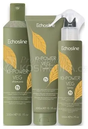 Akční Nabídka Echosline Ki-Power Veg - Šampon 300 ml + maska 300 ml + sprej 200 ml Dárková sada