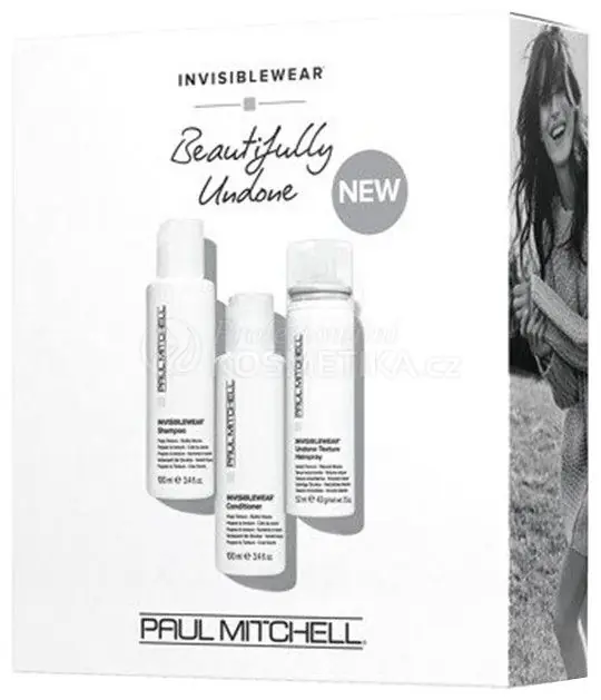 Cenová Bomba Paul Mitchell Invisiblewear Take Home Sada - Šampon 100 ml + kondicionér 100 ml + stylingový krém 100 ml Dárková sada